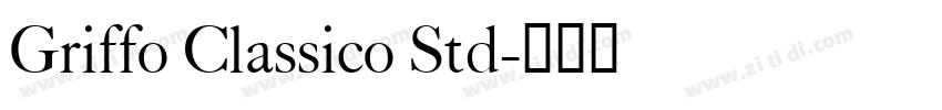 Griffo Classico Std字体转换